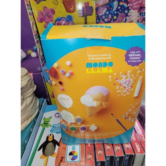 Ice Cream Cone Paint Kit For Kids Ages 6+ By Mondo Llama (Box is damaged) - Picture 2 of 2